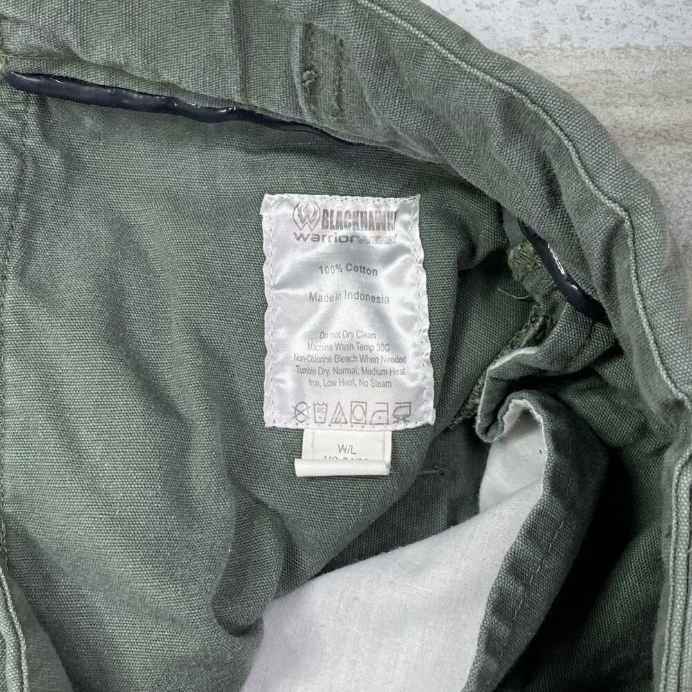 Vintage 90s Blackhawk Tactical Pants 34x30 Baggy Wide Green Double Knees Cargos - Picture 4 of 5